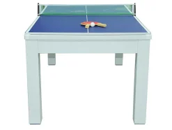 Mesa Transformavel De Bilhar E Pingpong Cor Branca De C182 X L102 X A80 Cm - Henk