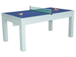 Mesa Transformavel De Bilhar E Pingpong Cor Branca De C182 X L102 X A80 Cm - Henk