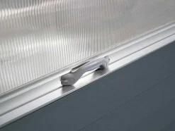 Mini Estufa Em Policarbonato E Estrutura Em Aluminio C120 X L120 X A169 Cm Antracite - Genista