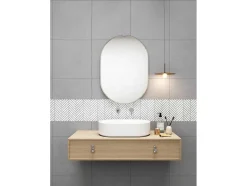 Mosaico De Chao E De Parede Em Marmore Cor Creme Pack De 1 M - Mandros