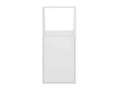 Móvel Com Inclinacao 1 Porta E 1 Nicho Branco - Adezio