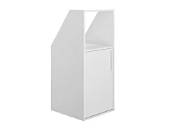 Móvel Com Inclinacao 1 Porta E 1 Nicho Branco - Adezio