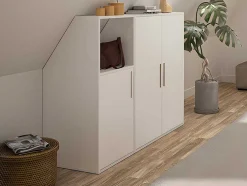 Móvel Com Inclinacao 3 Portas E 1 Prateleira Branco - Adezio
