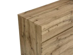 Móvel De Bar Giratorio Com 2 Portas, 1 Gaveta E 1 Nicho Em Mdf Cor Carvalho E Preto - Eldir