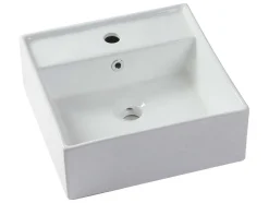 Móvel De Casa De Banho Suspenso Cinza Antracite E Branco Com Lavatório Individual E Duas Gavetas 94 Cm - Teana Ii