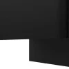 Móvel De Tv Com 4 Portas Em Mdf Preto E Dourado - Luvonia