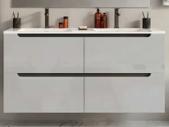 Móvel Para Colocar Sob O Lavatório Suspenso Branco C120 X A57 Cm - Selita