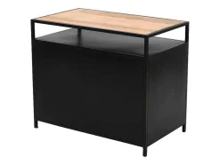 Móvel Para Colocar Sob O Lavatório Em Metal Preto 95 Cm - Eridani