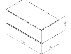 Móvel Suspenso De Casa De Banho Cor Branca 94 Cm - Teana Ii