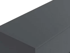 Móvel Suspenso Para Colocar Sob O Lavatório Cor Cinza Antracite C150 Cm - Isaure Ii