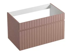 Móvel Suspenso Para Colocar Sob O Lavatório Estriado Cor-De-Rosa 80 Cm - Satara