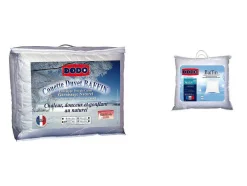 Pack Dodo Edredão Natural 240 X 260 Cm + 2 Almofadas De Penas Baffin 65 X 65 Cm