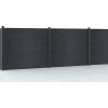 Paineis De Vedacao Para Pousar A156 Cm, Kit De 6 Laminas Em Composito + 2 Postes Antracite - Enola
