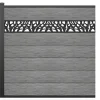 Paineis De Vendacao Para Pousar A181 Cm, Kit De 7 Laminas Em Composito Com Decoração + 1 Poste Cinzento-Claro - Enola