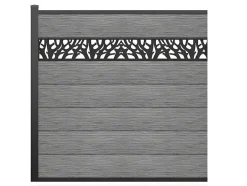 Paineis De Vendacao Para Pousar A181 Cm, Kit De 7 Laminas Em Composito Com Decoração + 1 Poste Cinzento-Claro - Enola