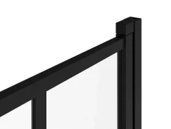 Painel De Banheira Preto Mate Estilo Atelier 80X140 Cm - Urbanik