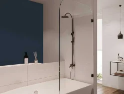 Painel De Banheira Reversivel Com Cantos Arredondados Estilo Industrial 80X140 Cm - Timour