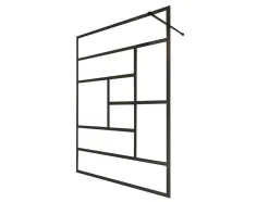 Painel De Duche Italiano Estilo Industrial Sefana - 140X200 Cm - Preto