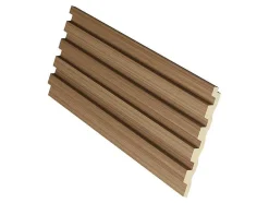 Painel De Parede 3D Pack De 3,71 M Cor Madeira Natural Conjunto De 8 Pecas - Tatiana