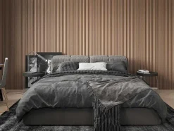 Painel De Parede 3D Pack De 3,71 M Cor Madeira Natural Conjunto De 8 Pecas - Tatiana