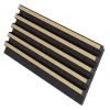 Painel De Parede 3D Pack De 2,83 M Preto E Dourado Conjunto De 8 Pecas - Clinton