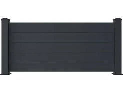 Painel De Vedacao A78 X C189 Cm Em Aluminio Antracite - Otavio