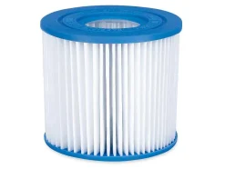 Piscina Tubular Oval Efeito Sarja Em Ziguezague Cinzento-Escuro Com Bomba Filtradora De Cartucho C424 X L250 X A100 Cm - Salamanque