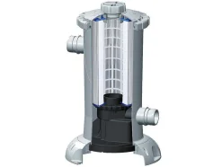 Piscina Tubular Redonda Cinzenta Com Bomba Filtradora De Cartucho D.427 X A.107 Cm - Nisoka