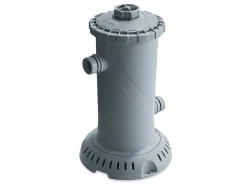Piscina Tubular Redonda Cinzenta Com Bomba Filtradora De Cartucho D.427 X A.107 Cm - Nisoka