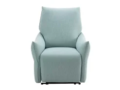 Poltrona Articulada Elétrica Em Tecido Azul-Claro Modoc