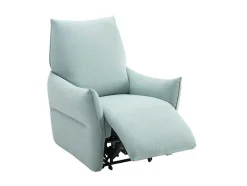 Poltrona Articulada Elétrica Em Tecido Azul-Claro Modoc