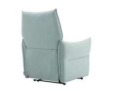 Poltrona Articulada Elétrica Em Tecido Azul-Claro Modoc