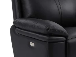 Poltrona Articulada Elétrica Pele Preto - Mesola