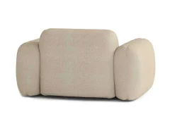 Poltrona Ben Em Tecido Bege