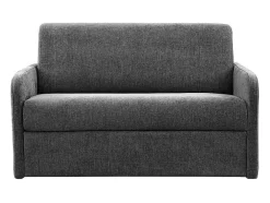 Poltrona Convertivel Abertura Rapida Tecido Matizado Cinza Antracite, Cama 100 Cm - Nadoa