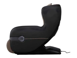 Poltrona De Massagem Em Pele Sintética Bege Com Leds E Sistema De Gravidade Zero - Opcao Bluetooth - Kasou