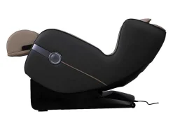 Poltrona De Massagem Em Pele Sintética Bege Com Leds E Sistema De Gravidade Zero - Opcao Bluetooth - Kasou