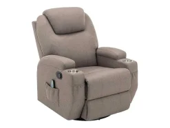 Poltrona De Massagens Tecido Taupe - Silvano