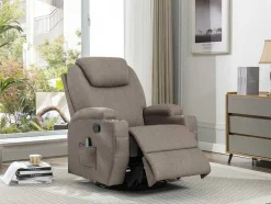 Poltrona De Massagens Tecido Taupe - Silvano