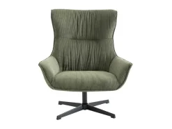 Poltrona Giratoria Veludo Canelado Verde - Galati