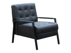 Poltrona Pele Preto - Maradi