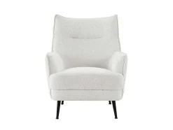 Poltrona Tecido Boucle Branco - Melfi