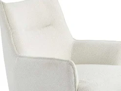 Poltrona Tecido Boucle Branco - Melfi