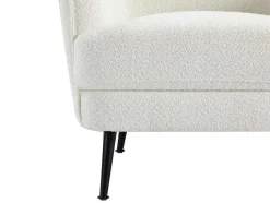 Poltrona Tecido Boucle Branco - Melfi
