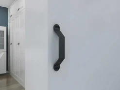 Porta De Correr Com Aplique Varin - A. 205 Cm X L. 83 Cm - Mdf + Pvc Branco