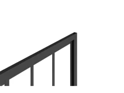 Porta De Duche De Correr Preto Mate Estilo Atelier 100 X 195 Cm - Urbanik