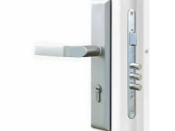 Porta De Entrada Aco Macico E Inox A207 X L100 Cm Branca, Abertura Para A Esquerda - Tifana