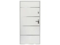 Porta De Entrada Em Aco E Inox A207 X L100 Cm Branco, Abertura Para A Esquerda - Naxara