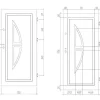 Porta De Entrada Em Aco Envidracado Com Inox A207 X L100 Cm Branco, Abertura Para A Esquerda - Covas