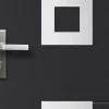 Porta De Entrada Em Aco Envidracado Com Inox A207 X L100 Cm Antracite, Abertura Para A Direita - Tifana
